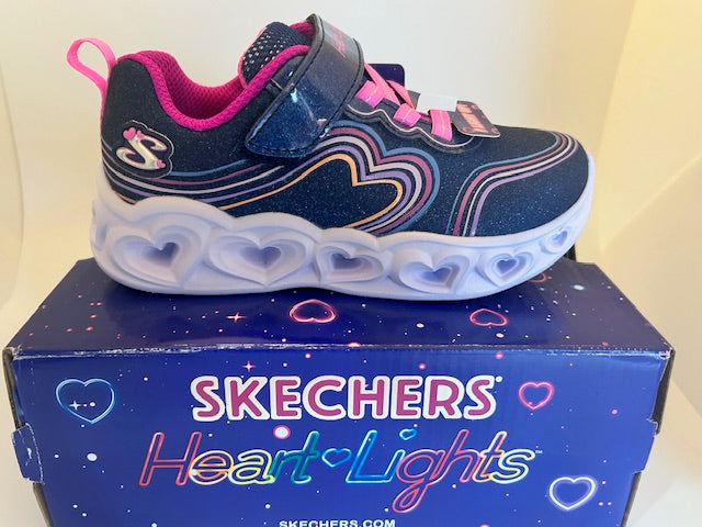 Skechers Retro Hearts with flashing lights