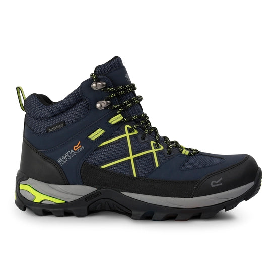Regatta Mens Samaris III Boot Navy/Lime Punch