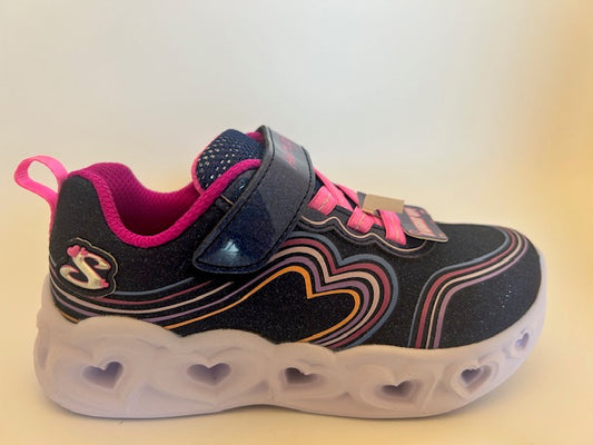 Skechers Retro Hearts with flashing lights