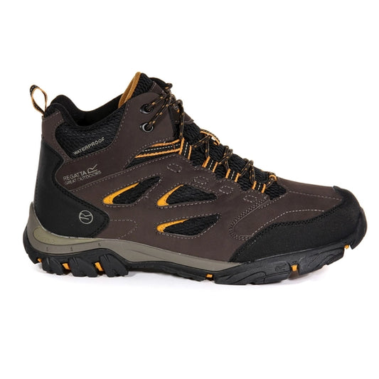 Regatta Mens Holcombe IEP Mid Boot Peat/Inca Gold