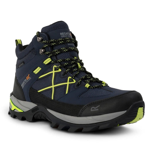Regatta Mens Samaris III Boot Navy/Lime Punch
