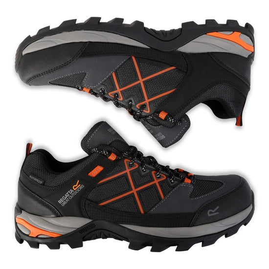 Regatta Mens Samaris III Low granite/blaze orange